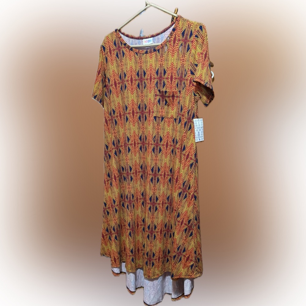 LuLaRoe Geometric Patterned Dress